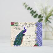  Peacock Song Collage Briefkaart (Staand voorkant)