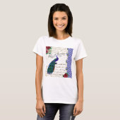 Peacock Song Collage T-shirt (Voorkant volledig)
