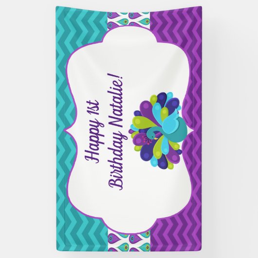  Peacock Spandoek (Verticaal)