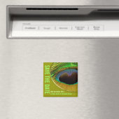 Peacock sparen de Datum Groene Magnet (Insitu (Vaatwasser))