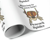 Peacock Spider Insect Funny Cadeaupapier (Rol Hoek)