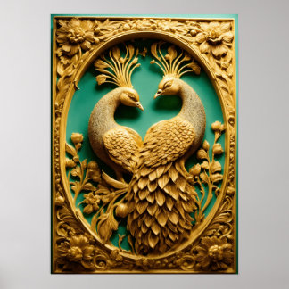 Peacock Splendor - Breng Natuur binnenshuis Poster