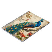 Peacock Splendor Briefkaart Notitieboek (Linkerzijde)