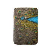 Peacock Splendor Illustratie Badmat (Voorkant Verticaal)