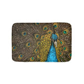 Peacock Splendor Illustratie Badmat (Voorkant)