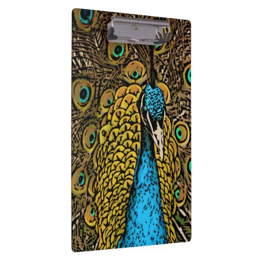 Peacock Splendor Illustratie Klembord (Rechts)