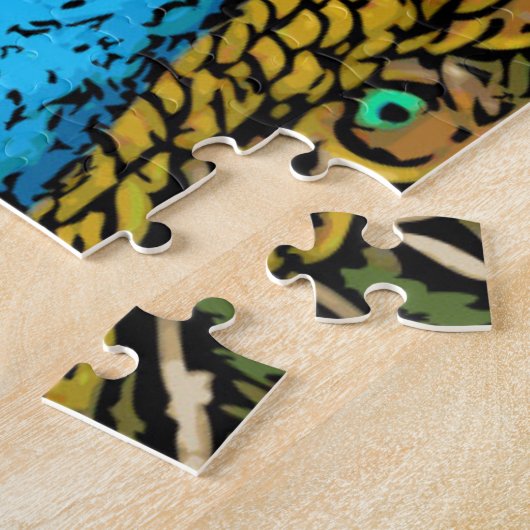Peacock Splendor Illustratie Legpuzzel (Zijkant)