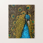 Peacock Splendor Illustratie Legpuzzel (Verticaal)