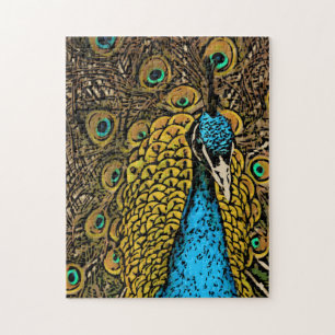Peacock Splendor Illustratie Legpuzzel