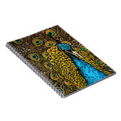 Peacock Splendor Illustratie Notitieboek (Rechterzijde)
