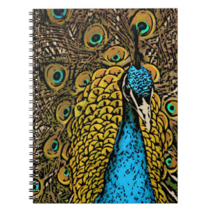 Peacock Splendor Illustratie Notitieboek