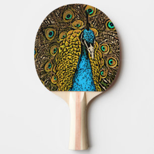 Peacock Splendor Illustratie Tafeltennisbatje