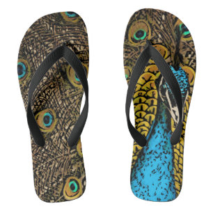 Peacock Splendor Illustratie Teenslippers