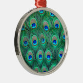 Peacock Splendor Metalen Ornament (Rechts)