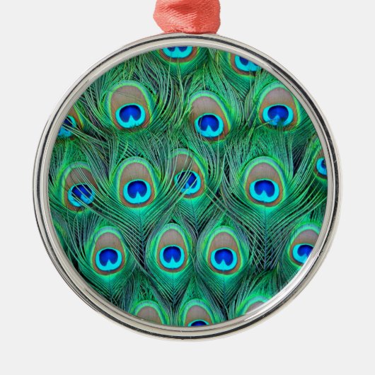Peacock Splendor Metalen Ornament (Voorkant)