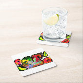 Peacock spring art kartonnen onderzetters (Insitu)