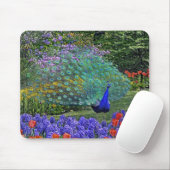 Peacock Spring Fowers 2 Muismat (Met muis)