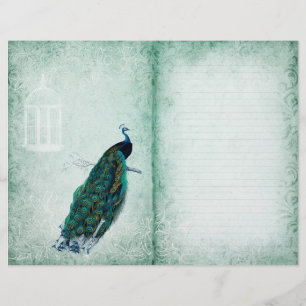 Peacock Spring Green Journal-pagina