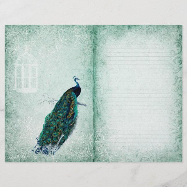  Peacock Spring Green Journal-pagina (Voorkant)