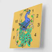  Peacock Square Wall klok (Hoek)