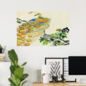 Peacock Standing poster Drawing 1 (Thuiskantoor)