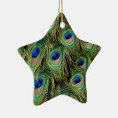 Peacock Star-Ornament Keramisch Ornament (Rechts)