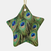 Peacock Star-Ornament Keramisch Ornament (Links)