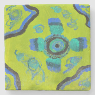 Peacock Stenen Onderzetter