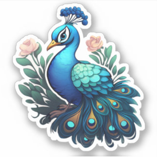 Peacock Sticker