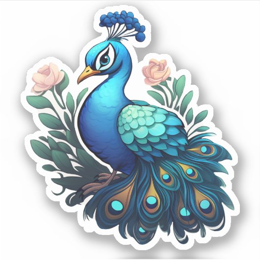 Peacock Sticker (Voorkant)