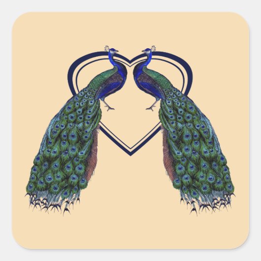  Peacock Stickers of Envelope Seals (Voorkant)