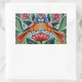 Peacock-stickers Rechthoekige Sticker (Tas)