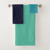 Peacock Stripes Bad Handdoek (Insitu)