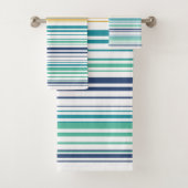 Peacock Stripes Bad Handdoek (Insitu)