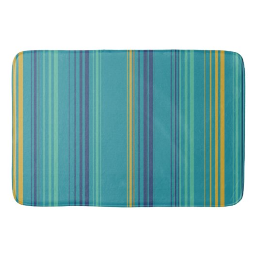 Peacock Stripes Badmat (Voorkant)