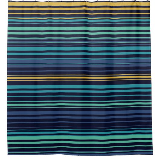 Peacock Stripes Douchegordijn (Voorkant)