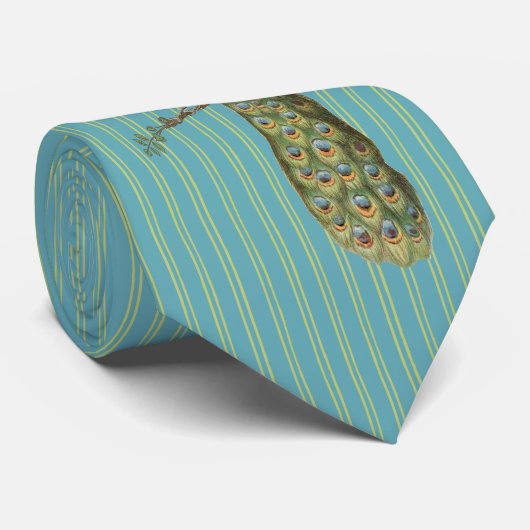 Peacock-Stropdas voor bruiloften en speciale geleg Stropdas (Opgerold)