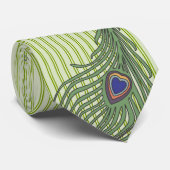 Peacock-Stropdas voor bruiloften en speciale geleg Stropdas (Opgerold)