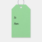 Peacock Strut Cadeaulabel (Achterkant)