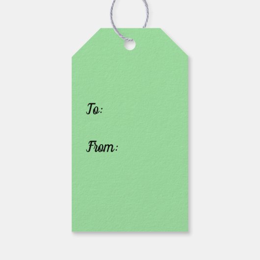 Peacock Strut Cadeaulabel (Achterkant)