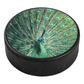 Peacock Strut Hockey Puck (3/4)