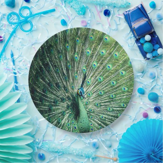 Peacock Strut Papieren Bordje (Feest)