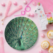 Peacock Strut Papieren Bordje (Feest)