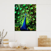 Peacock Strut Poster (Keuken)