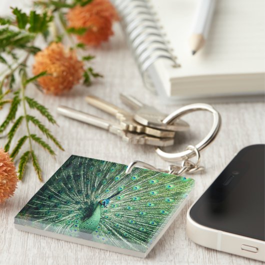 Peacock Strut Sleutelhanger (Voorkant Rechts)