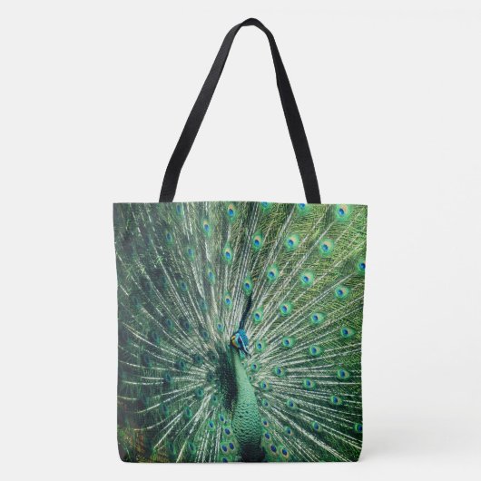 Peacock Strut Tote Bag (Voorkant)