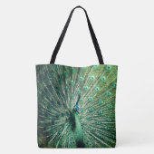 Peacock Strut Tote Bag (Achterkant)
