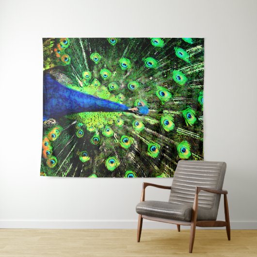 Peacock Strut Wandkleed (In Situ (horizontaal))