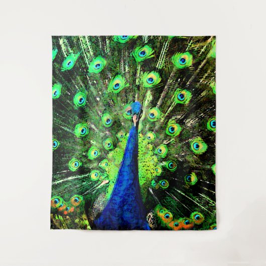 Peacock Strut Wandkleed (Voorkant)