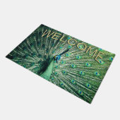Peacock Strut Welkom Deurmat (Schuin)